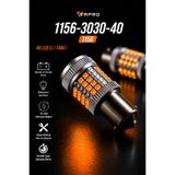 vr pro 1156 40 Ledli Turuncu Fanlı Isınmaz P21W Ultra Güçlü Işık Tey Duy Geri Vites Park Ampülü