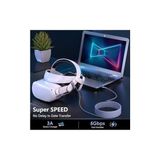Vr5 Usb3.2 Oculus Quest 3/2/1 Pico 4 Aksesuarları ve Pc/steam Vr, 5gbps Yüksek Hızlı Pc Veri Aktarımı, Vr Kulaklık, Oyun Bilgisayarı, Sanal Gerçeklik Gözlüğü Uyumlu 5 Metre - 1 GB - 00-Siyah - Beyaz - Option-1