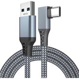 Vr5 Usb3.2 Oculus Quest 3/2/1 Pico 4 Aksesuarları ve Pc/steam Vr, 5gbps Yüksek Hızlı Pc Veri Aktarımı, Vr Kulaklık, Oyun Bilgisayarı, Sanal Gerçeklik Gözlüğü Uyumlu 5 Metre