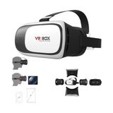 VrBox Sanal Gerçeklik Gözlüğü 3D Deneyim İçin 3,5-6 İnç Akıllı Telefonlarla Uyumlu - Beyaz