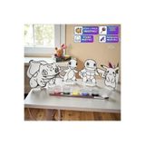 VRDCHLOE Çocuklar İçin Kendin Yap Pokemon Figür Boyama Seti - 4 Karakter + 6 Renk Boya ve Fırça Tam Set