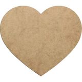 VRDEPO Ham Mdf Duralit Kalp Supla 12 Adet - 33 cm - 3 mm - 2.7 mm