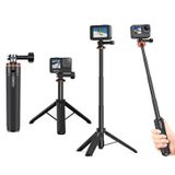 VRIG 20.1 inç Uzatılabilir Mini GoPro Tripod, Taşınabilir Özçekim Sopa Pole Kamera Tripodlar GoPro Max Hero 12 11 10 9/DJI Action 5 Pro 4 3/Insta360 Ace Pro Eylem Kamera Tripod Aksesuarı