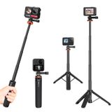 VRIG Select UURIG 20.1 inç Mini Uzatılabilir Gopro Tripod Taşınabilir Özçekim Sopa Tripod Kamera Tripod GoPro Max Hero 11 10 9 8 7 6 5 4 3 3+2 1 Oturumu
