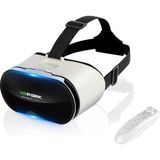 Vrpark V10 3D Sanal Gerçeklik Gözlüğü + Vr Kablosuz Bluetooth KUMANDA-AL4751 - Standart - Çok Renkli