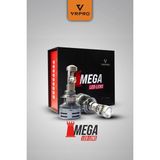 Vrpro H4 Mega Mercekli LED Far Ampulü 75W 22000 Lümen 6500K Beyaz Işık - Beyaz-6500K
