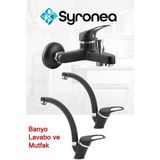 VSA Mix 3'lü Banyo Lavabo ve Mutfak Bataryası Seti