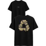 Vsrn Kaykay Tahtaları Tasarım Baskılı Siyah Oversize T Shirt