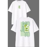 Vsrn Mojıto Tasarım Ön Arka Baskılı Beyaz Oversize T Shirt - XL