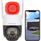 VSTARCAM 3MP Güvenlik 360° PTZ Kamera Dış Mekan Red