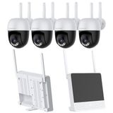 Vstarcam CS613-Y 4 Ptz Kameralı LCD Ekranlı Sesli Kablosuz Wifi Kamera Seti