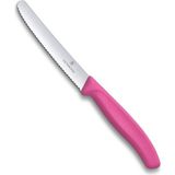 Vt 6.7836.L115 Swiss Classic Pembe Tırtıklı Domates Sosis Bıçağı 11 Cm, Pembe