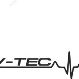 Vtec V Tec V-tec Kalp Ritmi Sticker