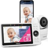 VTech Baby 1W Akıllı Bebek Monitörü, 5 Inç Hd Ekran, 1080P Tilt/swivel Kamera, 120° Geniş Açı
