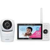 VTech Baby Akıllı Bebek Monitörü VM901-1W, 5” Lcd, 1080P Kamera, Gece Görüşü - Beyaz