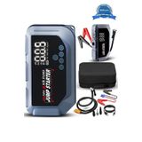 Vtn-605 Şarjlı 12.000 Mah Taşınabilir Çantalı Araç Akü Şarj Takviyeli Işıklı Hava Kompresörü