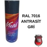 Vual Akrilik Sprey Boya 400 ml - 7016 Antrasit Grisi