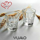 Vuao 6'lı Kahve Yanı Su Bardak Şeffaf Cam Likör Meşrubat Sunum Bardağı Takımı Şık Tasarım Çeyizlik Hediyelik Zemzem Bardağı Kokteyl Kadehi Sofra Sunum Dekoratif Cam Bardak Seti Likörlük Takım