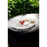 VUAO Bölmeli Servis Tabağı 31cm x 21 cm - 5 Bölmeli Kaliteli Cam Servis Tabağı - 31 x 20 cm