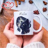Vuao Kişiye Özel Isimli ve Kedi Temalı Kupa Bardak - Size Özel Hediye - 1 Adet - 300 ml