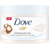 Vücut Peelingi Macadamia Fındığı ve Pirinç Sütü 225 ml Beyaz