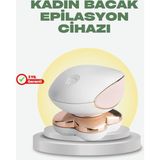 Vücut Tüy Temizleme Cihazı Ağrısız Tıraş Özellikli Kablosuz Kullanım 3 Renk Dört Kesici Başlık - Ahşap - Bej