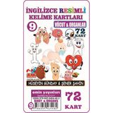 Vücut ve Organlar - İngilizce Resimli Kelime Kartları 9