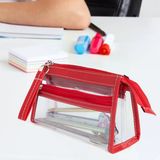 Vukı Kalem Cantası 3 Bolme Derı+Pvc Kır Vk-0119-02