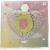 Vuki Kup Bloknot Simli Sulu 6.3 X 6.3 Cm Avokado Sulu Ve Simli Kup Bloknot