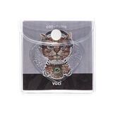 Vuki Kup Bloknot Simli Sulu 6.3 X 6.3 Cm Kedi Desenli Sulu Ve Simli Kup Bloknot