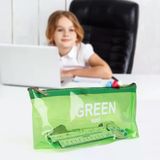 Vukı Seffaf Kalem Cantası Ucgen Yesıl Vk-0115-07