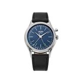 Vulcain Cricket President Blue Sapphire Caseback Siyah Deri Erkek Kol Saati - Lacivert