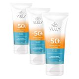 Vully Leke Karşıtı Cilt Tonu Eşitleyici Renkli Kapatıcı Etkili Yüksek Koruyucu Spf+50 Güneş Kremi 50 ml (3 paketi)