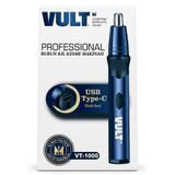 VULT VT-1000 Burun Kıl Alma Tıraş Makinesi – USB Type-C Hızlı Şarj – Paslanmaz Çelik Bıçak – 120 Dakika Pil Ömrü – 5W Güçlü Motor – Kompakt & Taşınabilir – Lacivert