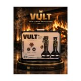 VULT Vt-9978-SPRO Profesyonel Şarjlı Saç Sakal Tıraş Makinesi Seti 2’li Berber Tipi Kablosuz Clipper & Trimmer LED Ekranlı Gold Siyah