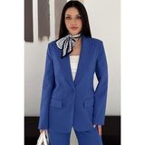 Vuntal Blazer Takım Elbise Tek Düğme Ceket Pantolon - İndigo