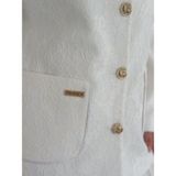Vuntal Dantel Lüks Ceket - 3XL - Beyaz