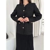 Vuntal Dantel Lüks Ceket - XL - Siyah