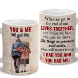 VUNVUT86 You & Me We This Kupa - Komik Kahve Kupası Yıldönümü Hediyeleri, Çift Eş, Koca Erkek Arkadaş Kız Arkadaş Kahve Kupası Beyaz 325 ml