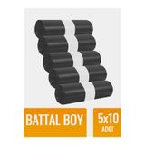 Vural Çöp Torbası Endüstriyel Battal 75x90 Cm 300 gr 10 Adet X 5 Paket Çöp Poşeti