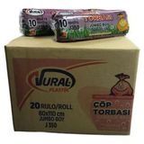 Vural Endüstriyel Jumbo Çöp Torbası 80*110 Cm 350 Gr Siyah 10 Lu 10 Paket - V