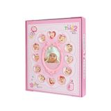 Vural Foto Baskı 220li 12 Aylık Kız Bebek Albümü 10x15cm 15x21cm - Pembe - Şirin Ve Sağlam Albüm