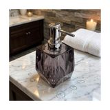 Vuralsin38 1 Adet Akrilik Sıvı Sabunluk Seti (200 Ml) - 2 Farklı Renkli Kırılmaz Şeffaf Banyo ve Mutfak Düzenleyici Şık Losyon ve Sabun Pompası Organizer (Asorti) - 0,25 gr