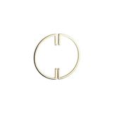 Vuralsin38 128 mm Altın Rengi Modern Kulp Tek Adet Yarım - 1BW-Beyaz - Ahşap