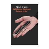 Vuralsin38 3 Mod Şarjlı LED Kalem Tipi El Feneri Zoomlu Flaşörlü Feneri 5 Watt Beyaz Işık 300 Lümen - 0,5