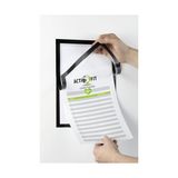 Vuralsin38 499301 Duraframe A4 Mıknatıslı Çerçeve, 1 Adet, Siyah - 0,35 lt