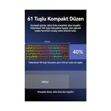 Vuralsin38 61 Tuş Mekanik Gaming Klavye Kablolu Red Switch Hot-Swap Rgb Aydınlatmalı Kompakt 60% Düzen Type-C USB N-Key Rollover Oyuncu Klavyesi Windows Uyumlu | Ajazz NK61 (Siyah - NK61) - Option-1 - 001-Renkli