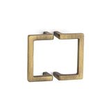 Vuralsin38 64 mm Antik Rengi Modern Kulp Yarım Tek Adet - 1BW-Beyaz - Ahşap