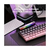 Vuralsin38 65% Kablolu Hotswap Mekanik Oyun Klavyesi,68 Tuşlu Taşınabilir Anti-Ghosting Klavye,gökkuşağı Arkadan Aydınlatmalı Programlanabilir,ergonomik, Ajazz AK680 Pembe | Brown Switch - Option-1 - 001-Renkli