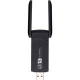 Vuralsin38 Antenli Wifi Adaptörü AC1300MBPS Dual Band USB Wifi Adaptör | 2.4g/5g Kablosuz Ağ Adaptörü | USB 3.0 Yüksek Hız | -Gain Antenli Wifi Dongle | Pc Laptop Masaüstü Için Uyumlu | Windows & Mac - 0 - Siyah - Option-1